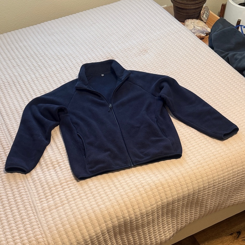 Uniqlo Navy Blue Full-Zip Jacket
